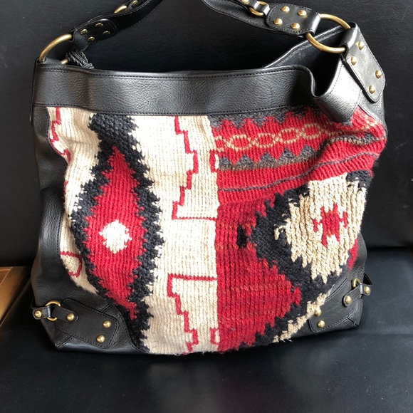 Ralph Lauren Collection 🌟2❌ HP🌟 Native American Navajo print handbag - Picture 2 of 16